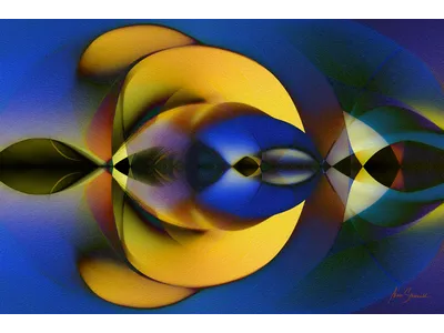 Wandbild und Fototapete mit einem abstrakten Motiv mit dem Titel Erotik trifft Mathematik - Abstraktion 1 in der Max Steinwald Art Galerie