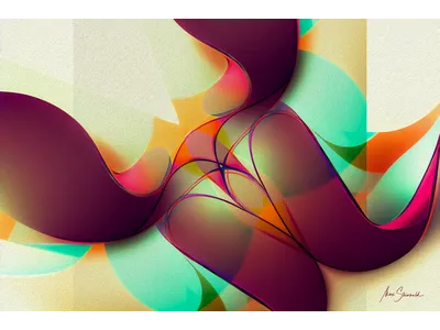 Wandbild und Fototapete mit einem abstrakten Motiv mit dem Titel Erotik trifft Mathematik - Abstraktion 3 in der Max Steinwald Art Galerie