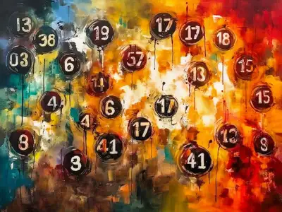 Wandbild und Fototapete mit einem dekorativen Motiv mit dem Titel Das Rätsel der Zahlen in der Max Steinwald Art Galerie