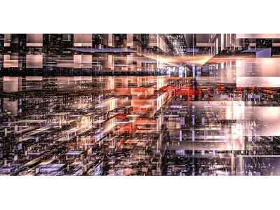 Wandbild und Fototapete mit einem dekorativen Motiv mit dem Titel Matrix Panorama in der Max Steinwald Art Galerie