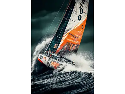 Wandbild und Fototapete mit einem dekorativen Motiv mit dem Titel Ocean Race in der Max Steinwald Art Galerie