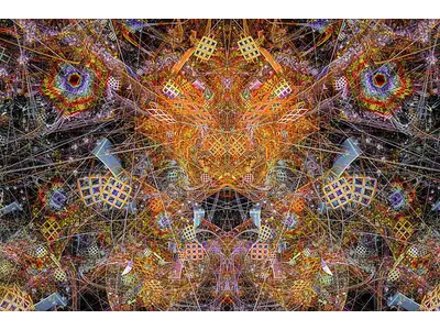 Wandbild und Fototapete mit einem dekorativen Motiv mit dem Titel Ordnung im Chaos in der Max Steinwald Art Galerie