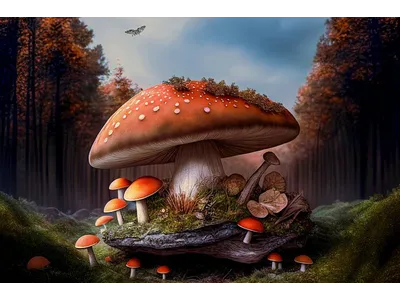 Wandbild und Fototapete mit einem fantastischem Motiv mit dem Titel Das Familienoberhaupt in der Max Steinwald Art Galerie