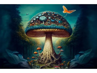 Wandbild und Fototapete mit einem fantastischem Motiv mit dem Titel Der Allwissende in der Max Steinwald Art Galerie