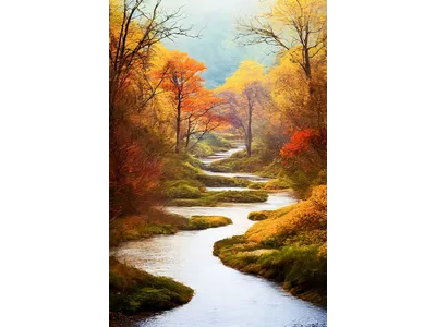 Wandbild und Fototapete mit einem Landschaftsmotiv mit dem Titel Herbst in der Max Steinwald Art Galerie