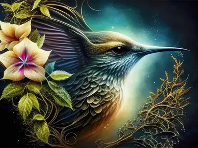 Wandbild und Fototapete mit einem Tiermotiv mit dem Titel Paradiesvogel in der Max Steinwald Art Galerie